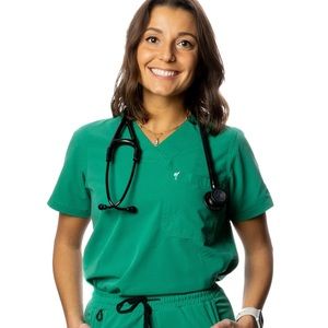 Mims scrub top - Hunter green